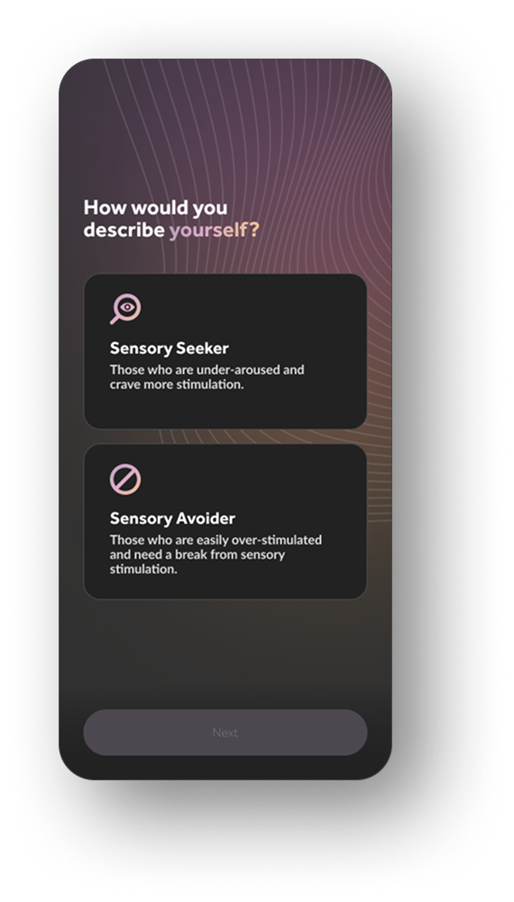 Solace app — onboarding flow