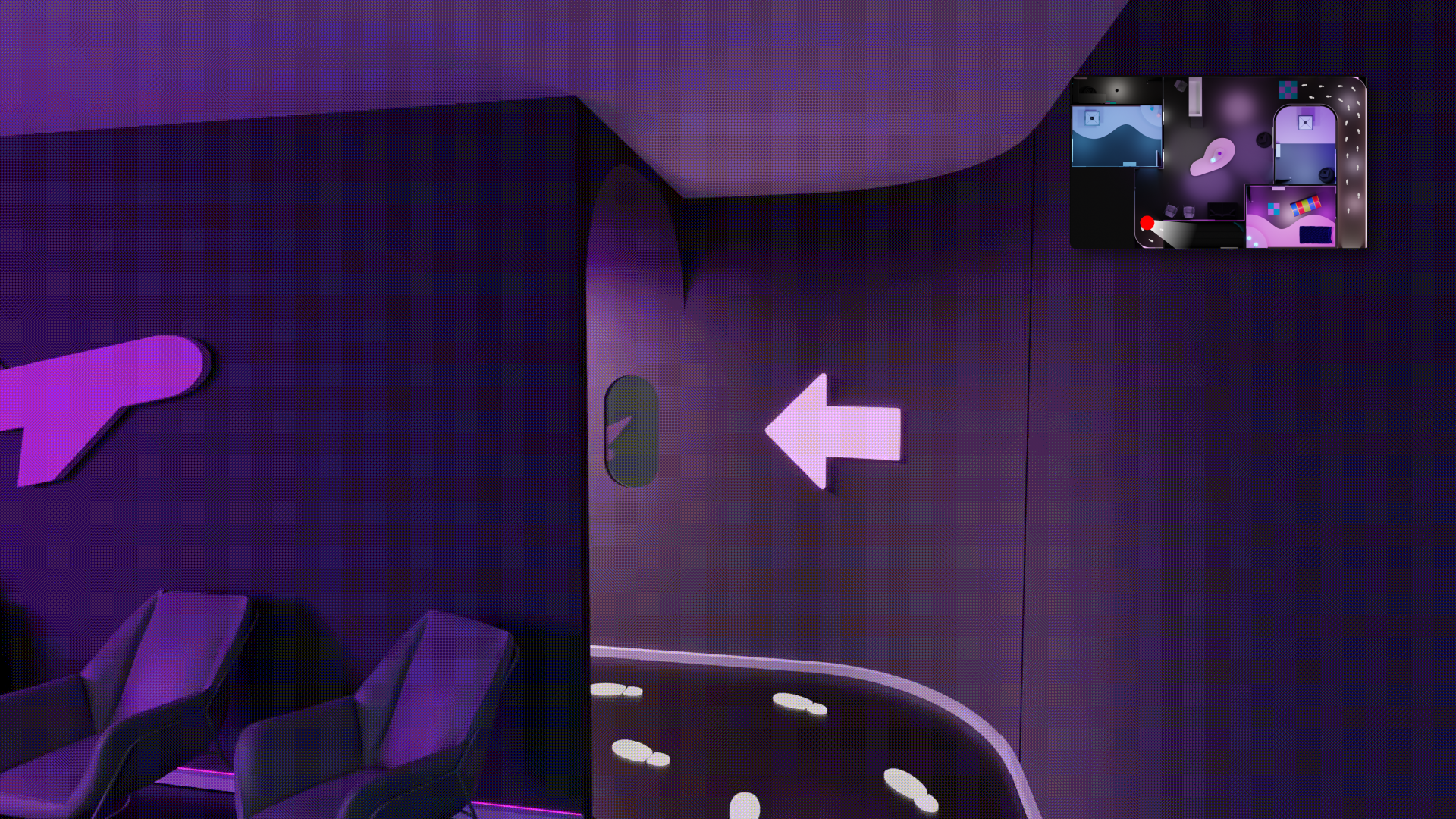 Space exit hallway