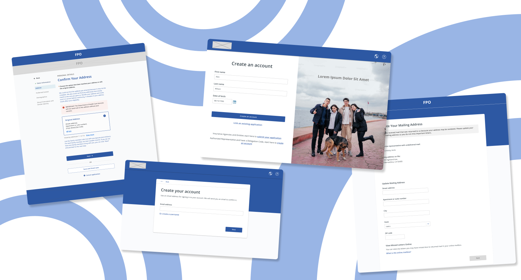 State Benefits Portal project preview